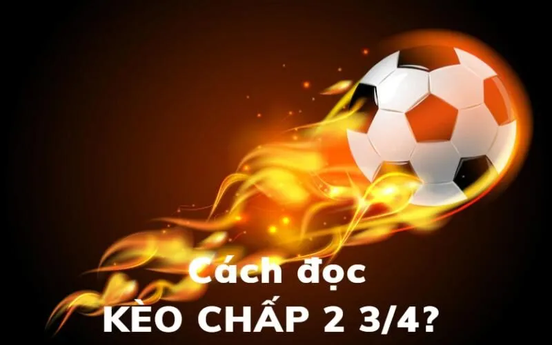 Hướng dẫn cách đọc kèo chấp 2 3/4 cho người mới