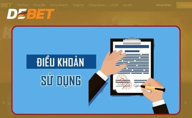 Điều khoản và điều kiện về vấn đề nạp tiền tài khoản Debet