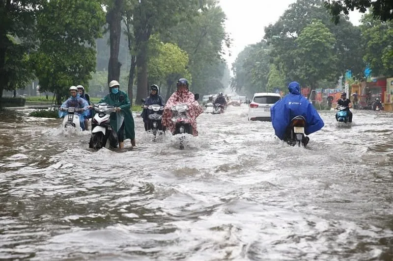 Mơ thấy nước lên cao ngập đường ngập xá